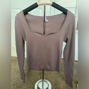 NWT Yogalicious seamless long sleeved ribbed shirt